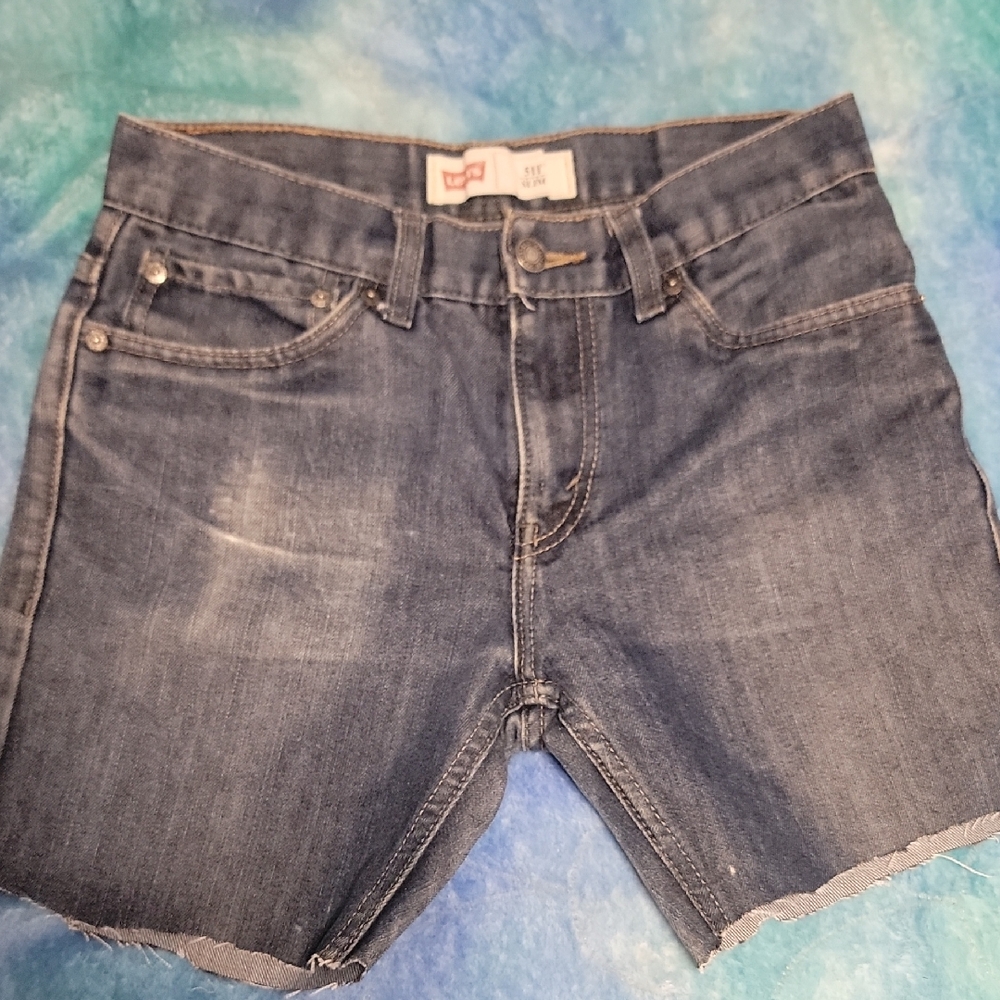 Levi's Blue Denim Cutoff Shorts
